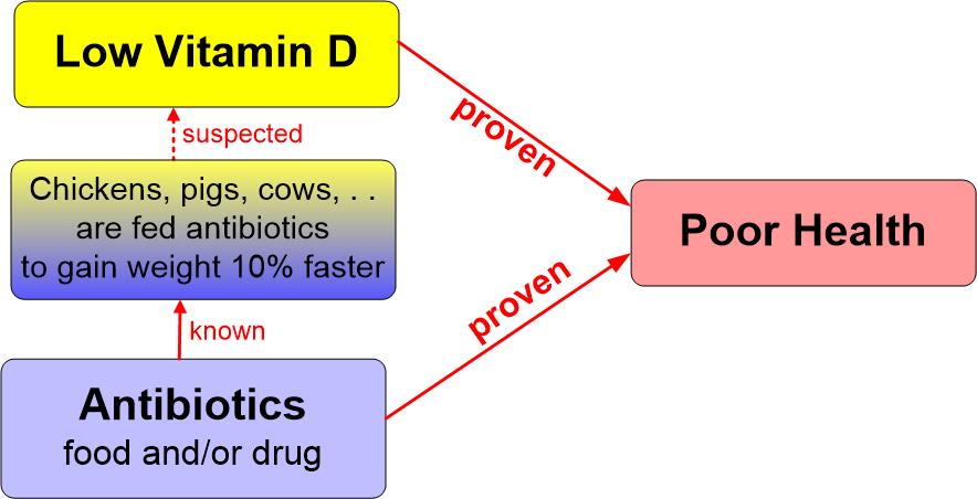Antibiotics Vitamin D and health
